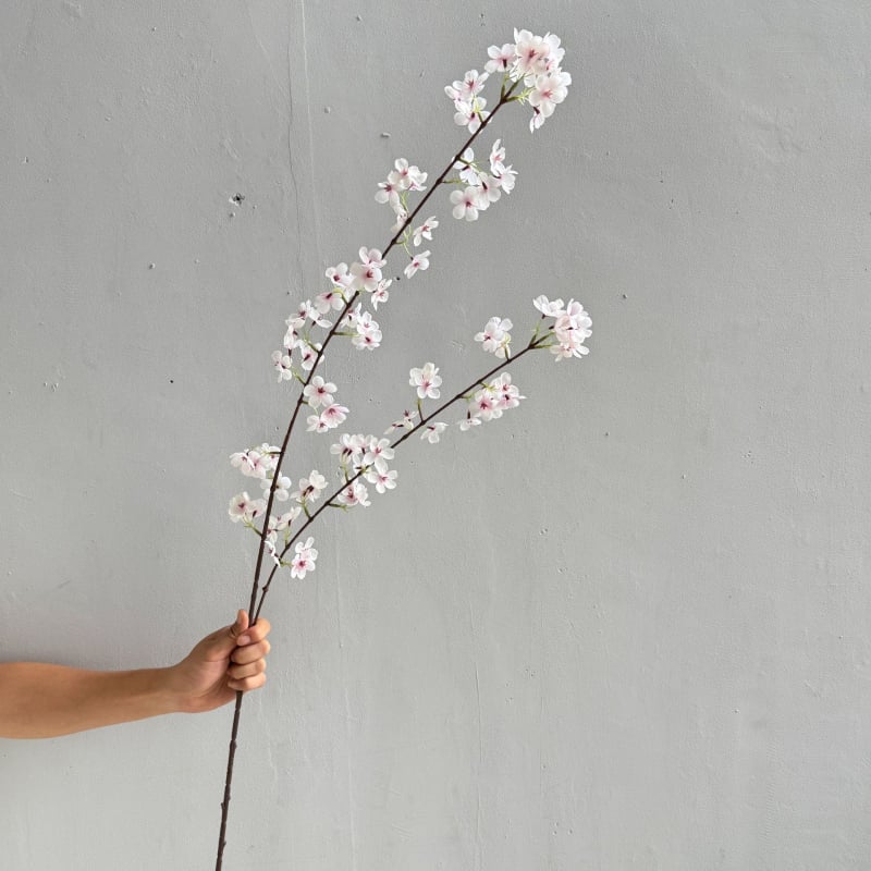 Yunxi Κλάδος Τεχνητών Λουλουδιών – Μακρύς όρθιος κλάδος κερασιού, μεταξωτό και πλαστικό, Zen εμπνευσμένη διακόσμηση γαμήλιας αίθουσας, αξεσουάρ φωτογράφισης