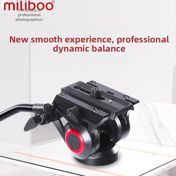 Miliboo 801 Druhá generácia profesionálna PTZ hlava s hydraulickým tlmením - hliníková zliatina, 360° horizontálne, 165° vertikálne, 10 kg, kompatibilné s Mibo