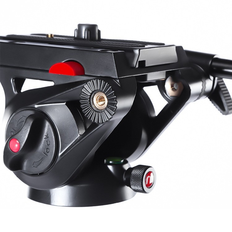 Miliboo 801 Druhá generácia profesionálna PTZ hlava s hydraulickým tlmením - hliníková zliatina, 360° horizontálne, 165° vertikálne, 10 kg, kompatibilné s Mibo