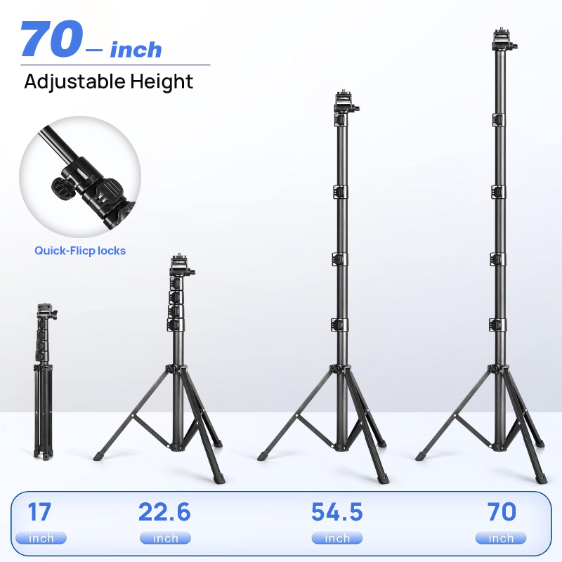 Stativ s guľovou hlavou pre vonkajšie fotografovanie – 4-dielny hliníkový zliatok, nosnosť 2–5 kg, hmotnosť 0,55 kg
