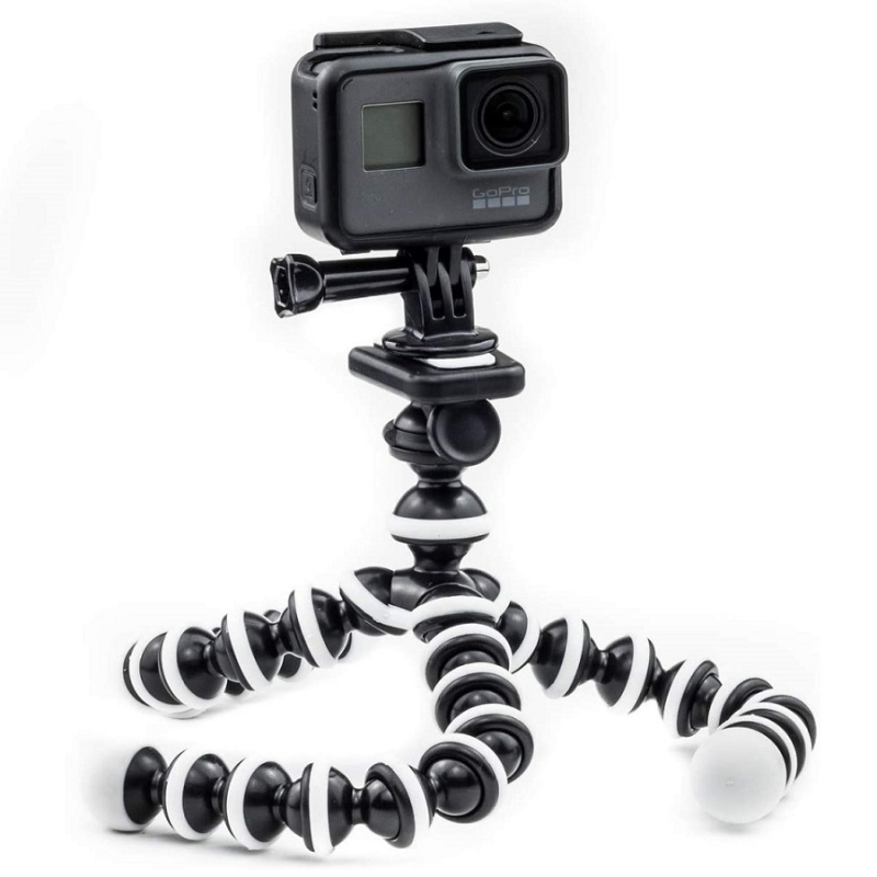 Trepied pentru telefon în formă de caracatiță, 3 secțiuni, ABS, placă de eliberare rapidă, gimbal plug-in, capacitate de încărcare sub 2 kg