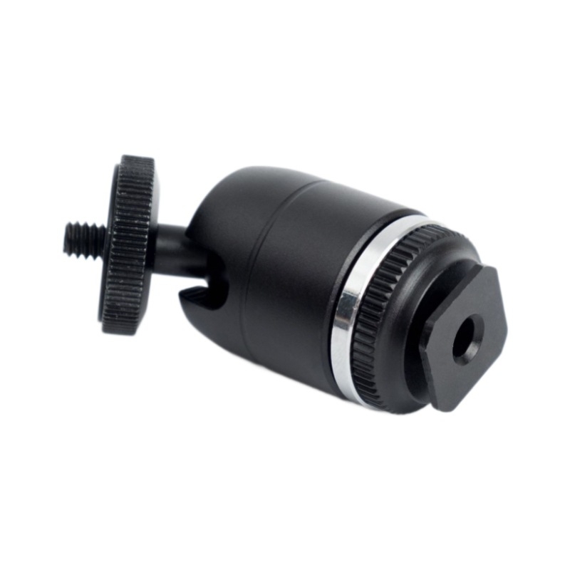 Trepied de masă cu cap balon, din aliaj de aluminiu, rotire orizontală 360°, verticală 90°, greutate 106 g, montaj filetat