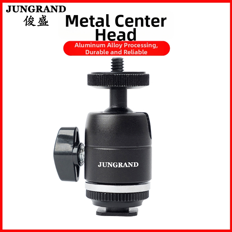 Trepied de masă cu cap balon, din aliaj de aluminiu, rotire orizontală 360°, verticală 90°, greutate 106 g, montaj filetat