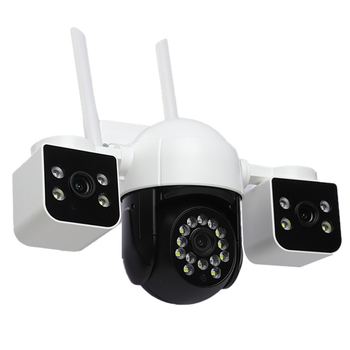 Cameră WiFi 3-axă pan-tilt 360°, 6MP, zi/noapte în culoare completă, wireless, utilizare interioară/exterioară, 0.01 lux