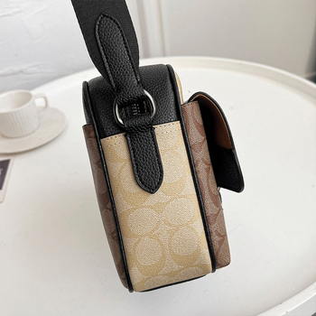 Geantă crossbody pentru cameră pentru bărbați - Urban Simplicity, Piele naturală, Textură Lychee, Piele de vită top-grain, Impermeabilă
