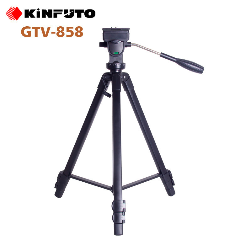 GTV858 stativ za DSLR i pametni telefon — aluminijska legura, tro-osični gimbal, 3 sekcije, nosivost 6–10 kg