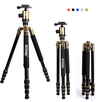 ZoMei trepied Z-888 din aliaj de aluminiu-magneziu, placă de eliberare rapidă, încărcătură maximă 18 kg, înălțime maximă 159 cm