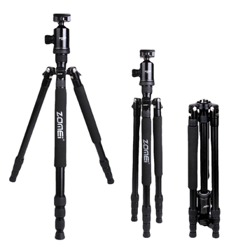 ZoMei trepied Z-888 din aliaj de aluminiu-magneziu, placă de eliberare rapidă, încărcătură maximă 18 kg, înălțime maximă 159 cm