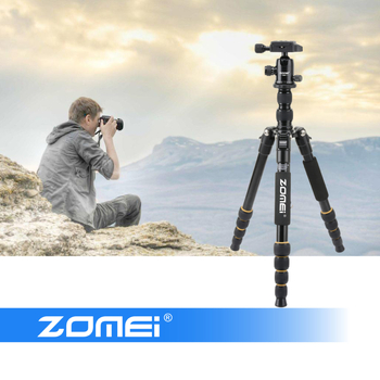 Τρίποδο για DSLR ή χωρίς καθρέφτη κάμερες και κινητό για ζωντανή μετάδοση, μοντέλο Q666, αλουμινενιο κράμα, Ball Head κεφαλή, 5 τμημάτων, φορτίο 6–10 kg, πλακέτα γρήγορης απελευθέρωσης περιλαμβάνεται