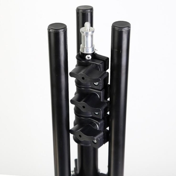 Trepied pentru iluminat video, design pliabil, aliaj de aluminiu, 3D PTZ, capacitate de încărcare 2-5 kg