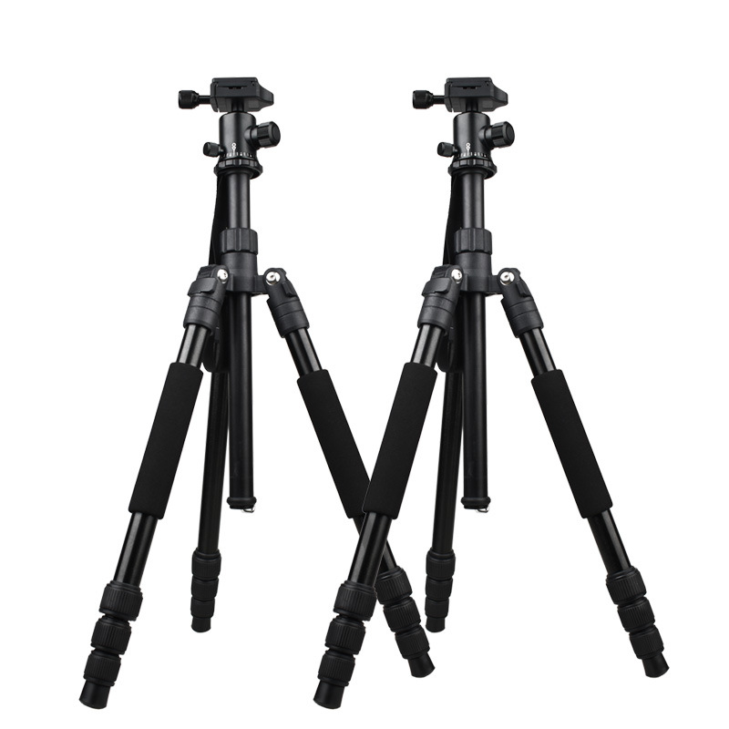 Stativ za DSLR i telefon s kugličnom glavom, 4-dijelni aluminijski spoj, pločica brzog otpuštanja, nosivost 6 kg