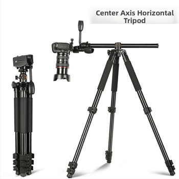 Hliníkový statív s 4-segmentovou konštrukciou, 3D PTZ hlavou, nosnosť 11–15 kg, rýchloupínacia doska