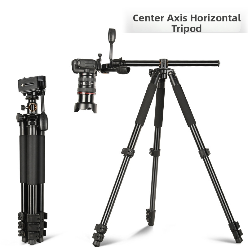 Hliníkový statív s 4-segmentovou konštrukciou, 3D PTZ hlavou, nosnosť 11–15 kg, rýchloupínacia doska