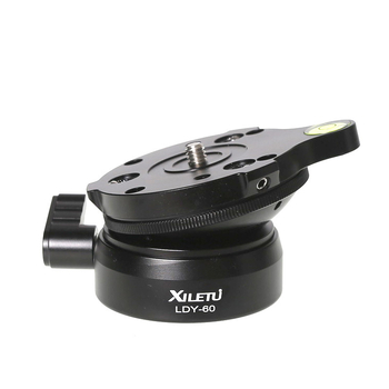 Bază de nivelare pentru DSLR — aliaj de aluminiu, montaj 3/8-inch (convertibil la 1/4-inch), greutate 290 g, compatibilă cu camere DSLR