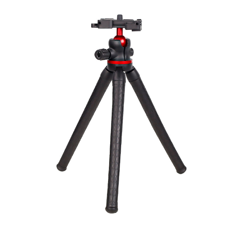 Mobiltelefon tripod – mini asztali kétlábú ball head, súly 295 g, teherbírás legfeljebb 2 kg