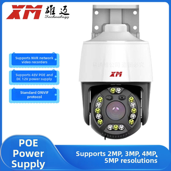 Xuanyun Vision HD PTZ sieťová kamera s obojsmerným zvukom, POE, ONVIF, 1080P, 4mm objektív