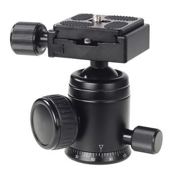 Stativ s pan-tilt glavom za DSLR/mirrorless fotoaparate, aluminijska legura, 360° horizontalno i 360° vertikalno okretanje, težina 0,28 kg