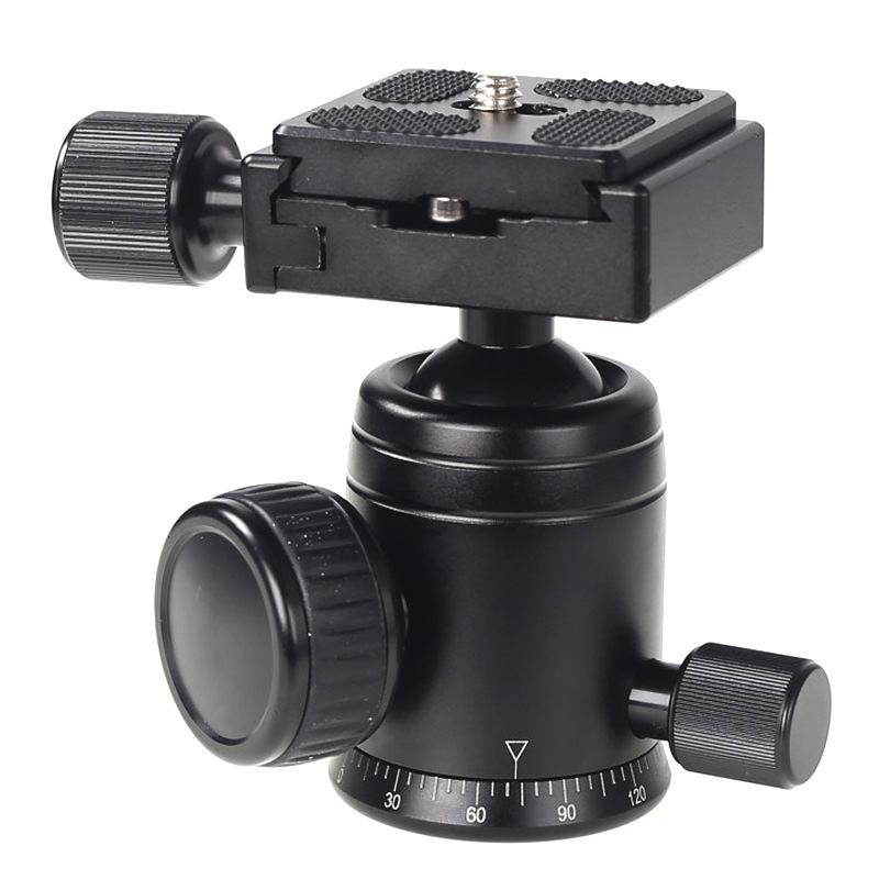 Stativ s pan-tilt glavom za DSLR/mirrorless fotoaparate, aluminijska legura, 360° horizontalno i 360° vertikalno okretanje, težina 0,28 kg