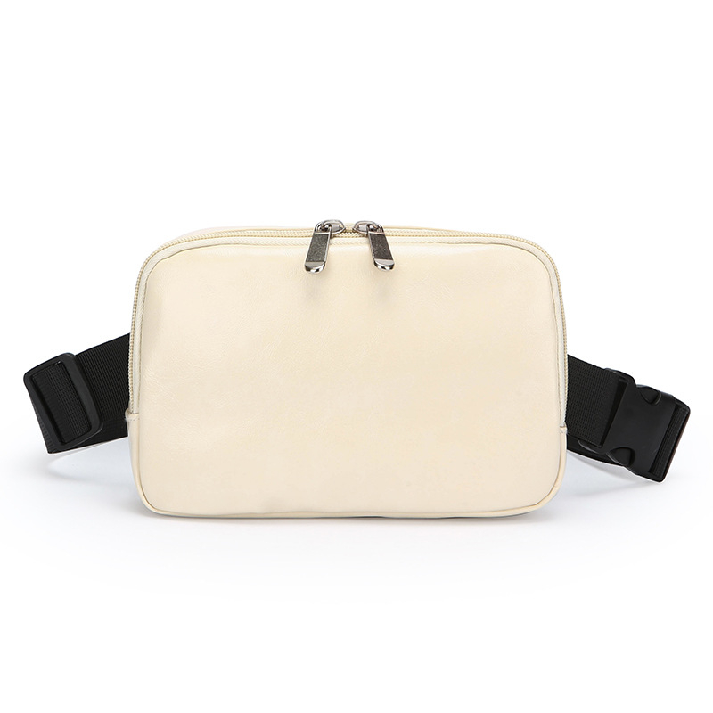 Geantă din PU piele, stil street fashion, fermoar, buzunar ID interior, căptușeală din poliester