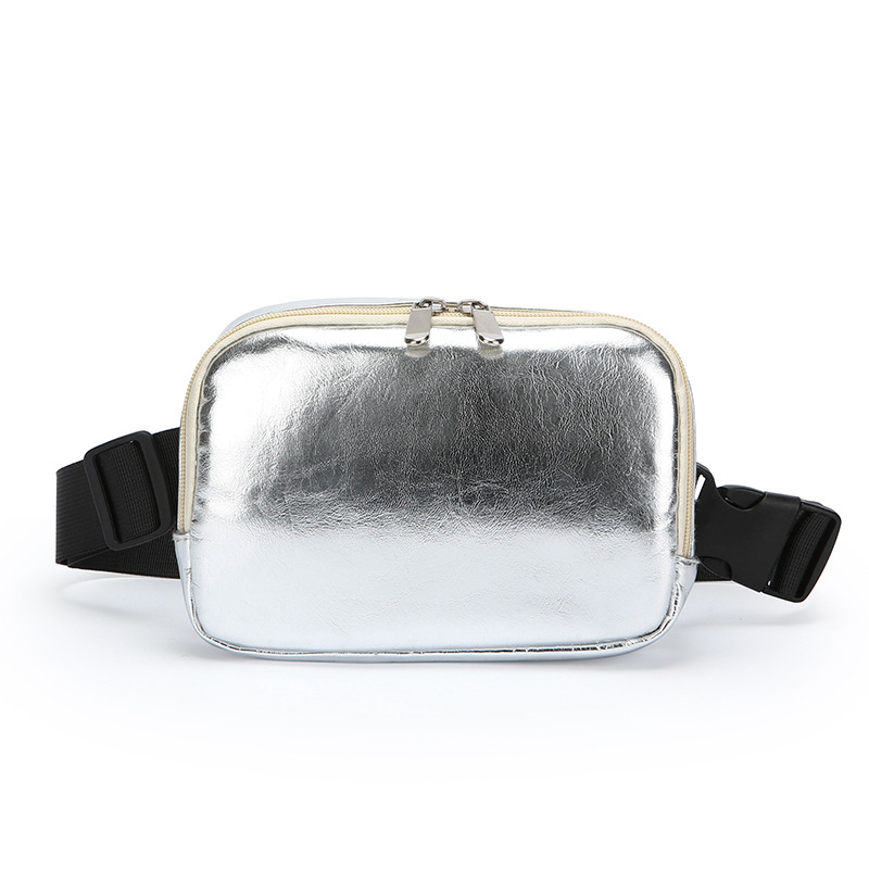 Geantă din PU piele, stil street fashion, fermoar, buzunar ID interior, căptușeală din poliester