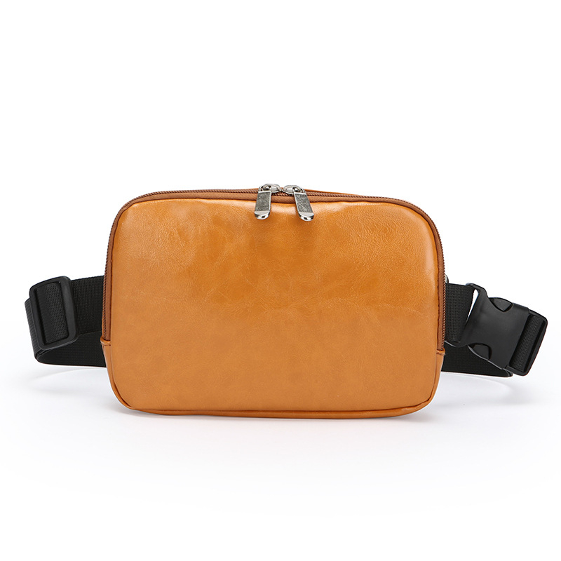 Geantă din PU piele, stil street fashion, fermoar, buzunar ID interior, căptușeală din poliester