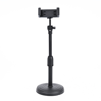 Suport de birou pentru telefon mobil cu cap pan-tilt universal, braț telescopic reglabil, bază disc, clip pentru microfon, material plastic, marcă Sea butterfly