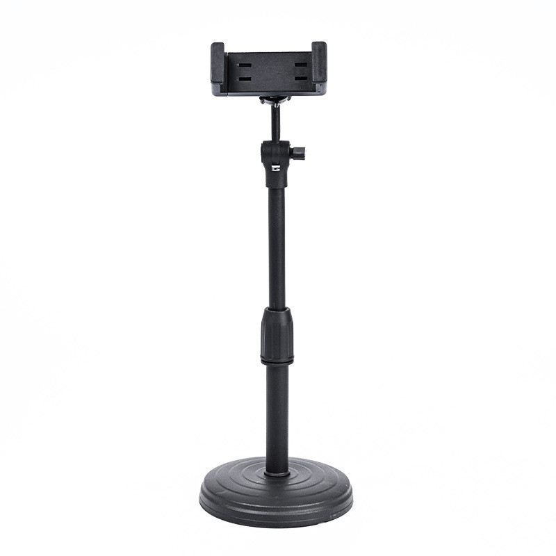 Suport de birou pentru telefon mobil cu cap pan-tilt universal, braț telescopic reglabil, bază disc, clip pentru microfon, material plastic, marcă Sea butterfly