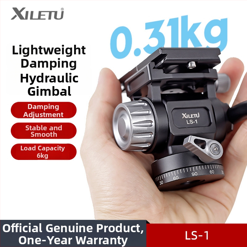 Mini hidraulični amortizirani profesionalni pan-tilt stativ za kameru, aluminijska legura, 360° horizontalno okretanje, težina 310 g, kompatibilno s mikro kamerom