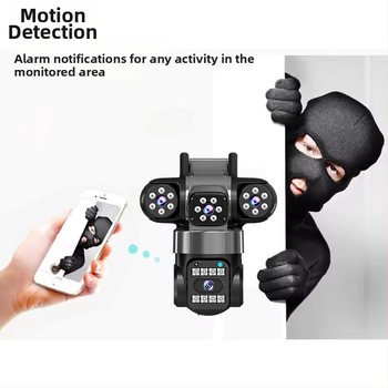 HD PTZ novērošanas kamera ārējai un iekšējai izmantošanai, 12V DC, plastmasas korpuss, sienas stiprinājums, attāla piekļuve caur mobilo telefonu ar divvirzienu interkomu