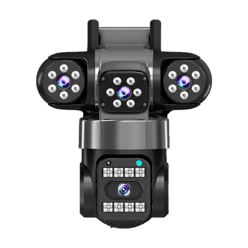 HD PTZ sigurnosna kamera za vanjsku i unutarnju upotrebu, 12V DC, plastično kućište, zidni nosač, daljinski pristup preko mobitela uz dvosmjerni interkom