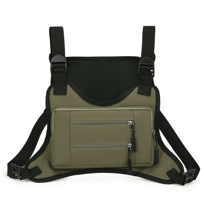 Muška torba za prsa — gradski jednostavan stil, Oxford platno, prozračna, ultra lagana, otporna na habanje, digitalni kamuflažni uzorak