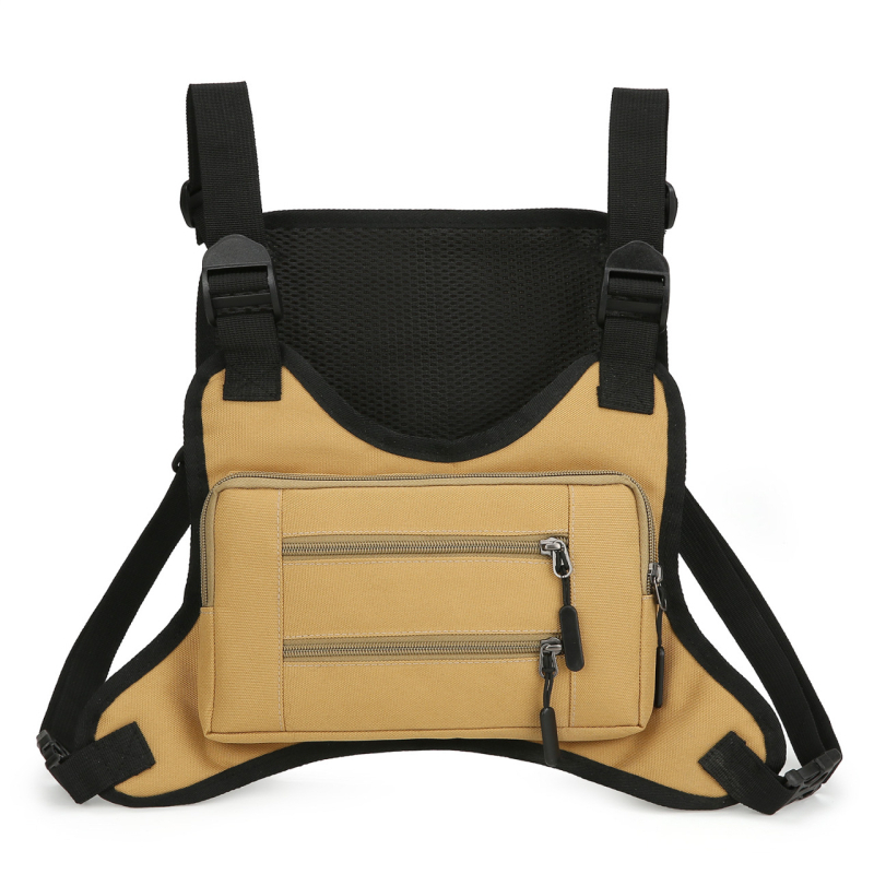 Muška torba za prsa — gradski jednostavan stil, Oxford platno, prozračna, ultra lagana, otporna na habanje, digitalni kamuflažni uzorak