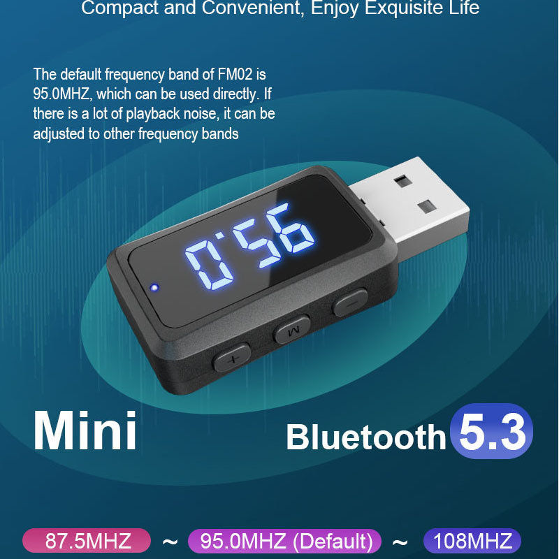 Autóba tervezett Bluetooth MP3 vevő, hands-free kihangosítással és FM adóval, USB interfész, modell Mf02