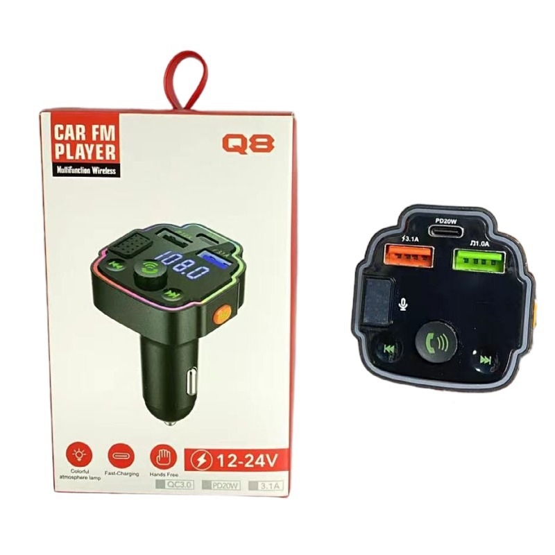 Automobilski MP3 transmiter Bluetooth, reprodukcija s USB/U-disk, FM odašiljač, hands-free pozivi, napajanje 12-24V