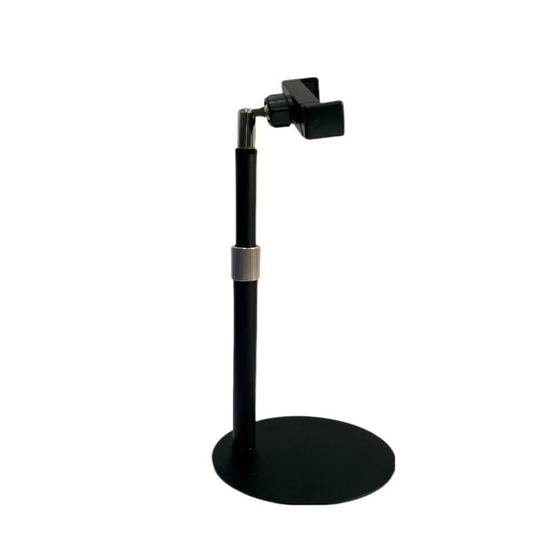 Stolni držač za telefon s podesivim teleskopskim ramenom, karbonska čelika, univerzalna kompatibilnost, disk baza
