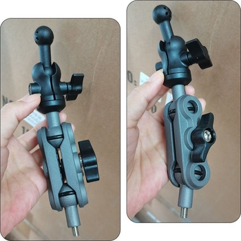 Mai Lu Zhe suport auto pentru telefon pentru fotografii, din aliaj de aluminiu, cu cap cu bila rotativă