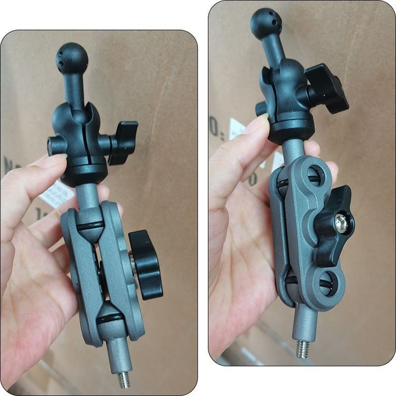 Mai Lu Zhe suport auto pentru telefon pentru fotografii, din aliaj de aluminiu, cu cap cu bila rotativă