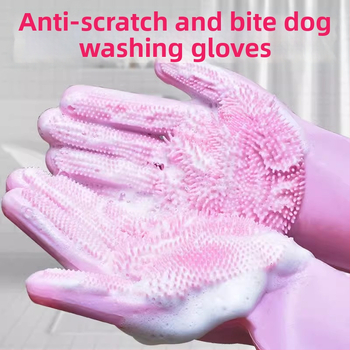 Kačių plaukimo pirštinės naminiams gyvūnėliams, prieš įbrėžimus, prieš įkandimus, išplėstas ilgis