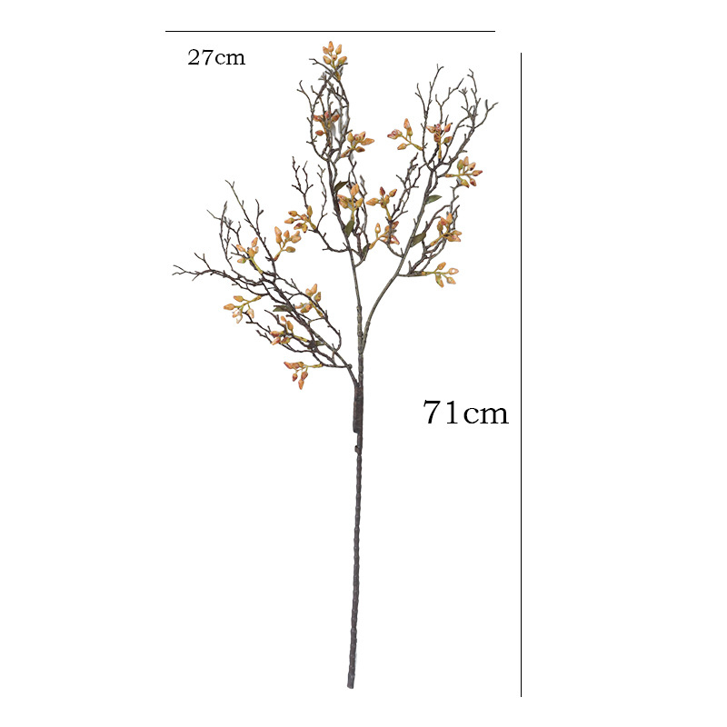 Mohaige umjetna grančica s plodovima – jedinstvena grančica za vjenčanja, dvoranu, vanjske prostore i rekvizite za fotografiju; Materijal: plastika; Obrada: stiliziranje, injekcijsko oblikovanje; Raznolikost 1326527568