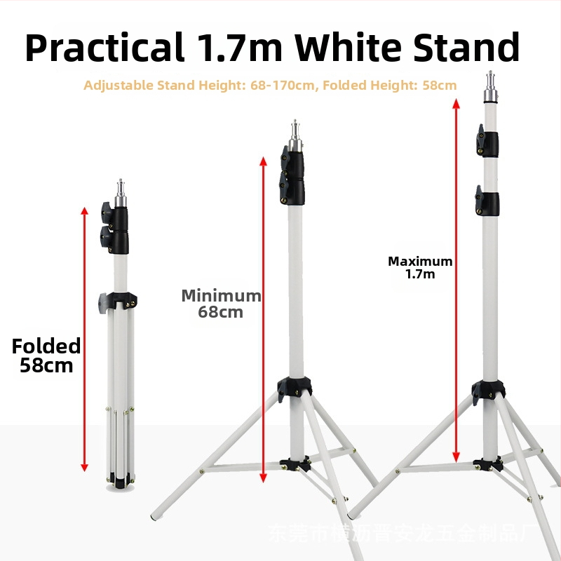 Telefon tripod za fotografiju i live streaming, 3-sekcijski nogar, promjeri cijevi 25.4/22/19/16 mm, SPCC čelik, nosivost 5 kg