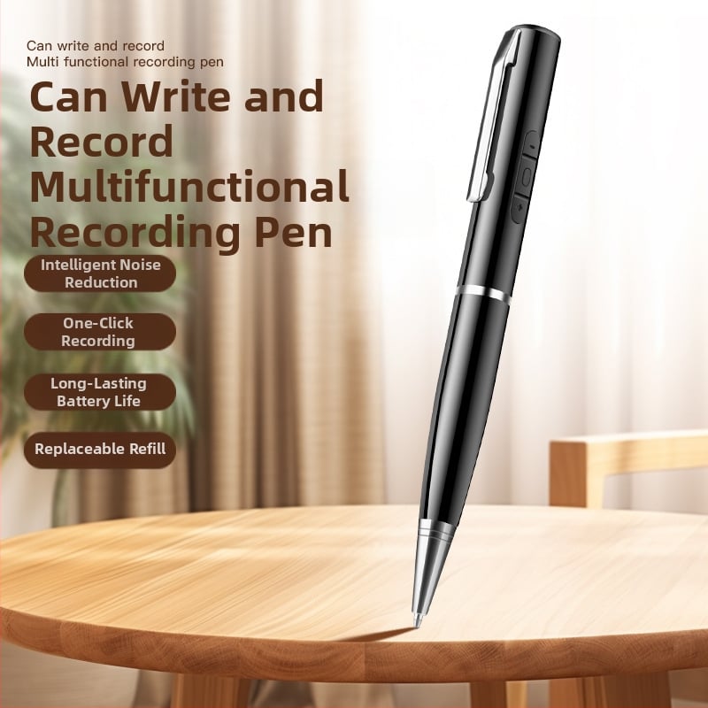 TB-07 prenosný záznamový pero s profesionálnym tlmením šumu, konverzia na text a MP3 prehrávač pre vyučovanie; vnútorná pamäť 128M; napájanie z cigarety auta; nezávislé audio rozhranie Car MP3; balenia 8G/16G/32G