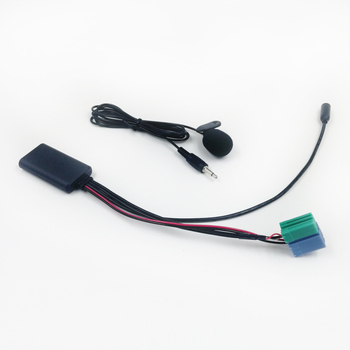 Bluetooth автомобилен хендс-фрий комплект за Renault — Bluetooth 5.0, 12V захранване, монтаж в задния слот на CD плеъра, микрофон -40dB