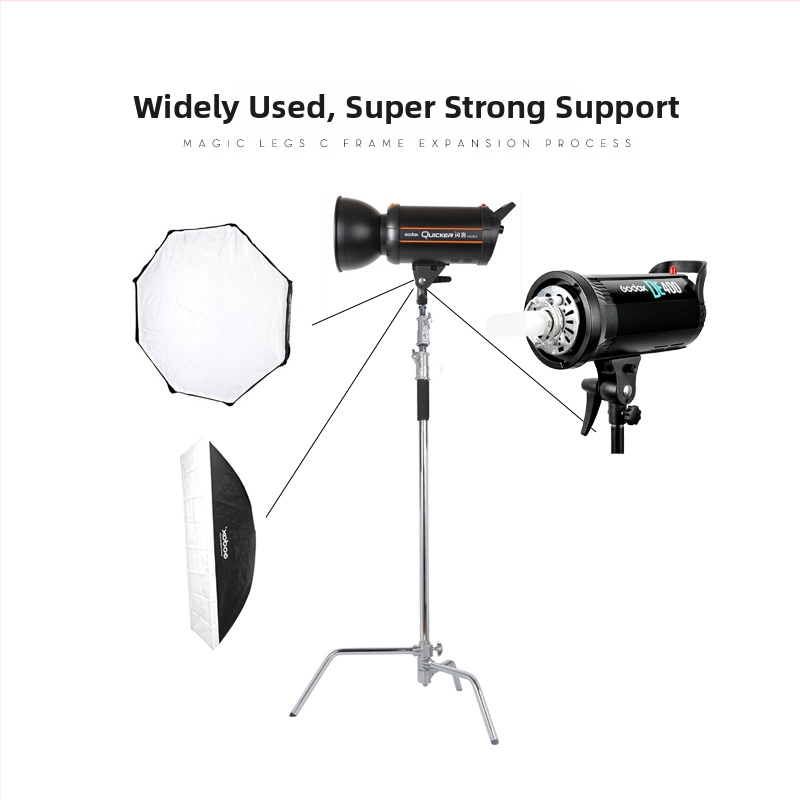 Su Ben Príslušenstvo k lampe, Rám typu C 40-palcový, Hliníková zliatina, Univerzálne, Nosnosť 6–10 kg