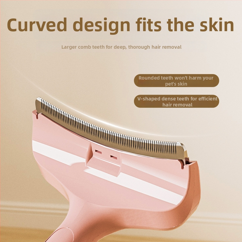 Kaķu ķemme, dubultās darbības ķemme, noņem brīvo matu, piemērots īsam un garam apmatojuma tipam, zīmols Changyao