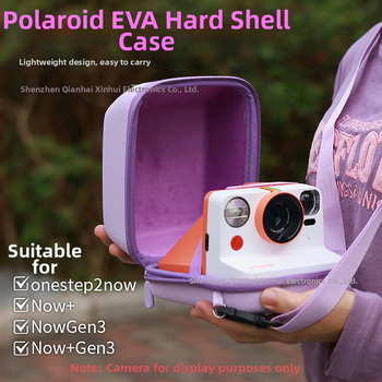 Polaroid fotoaparát EVA tvrdé puzdro - univerzálne pre Now/Now+ Gen2, ochrana proti škrabaniu a pádu, kapacita pre Polaroid go/now/now+/one step2, hmotnosť 175,5 g