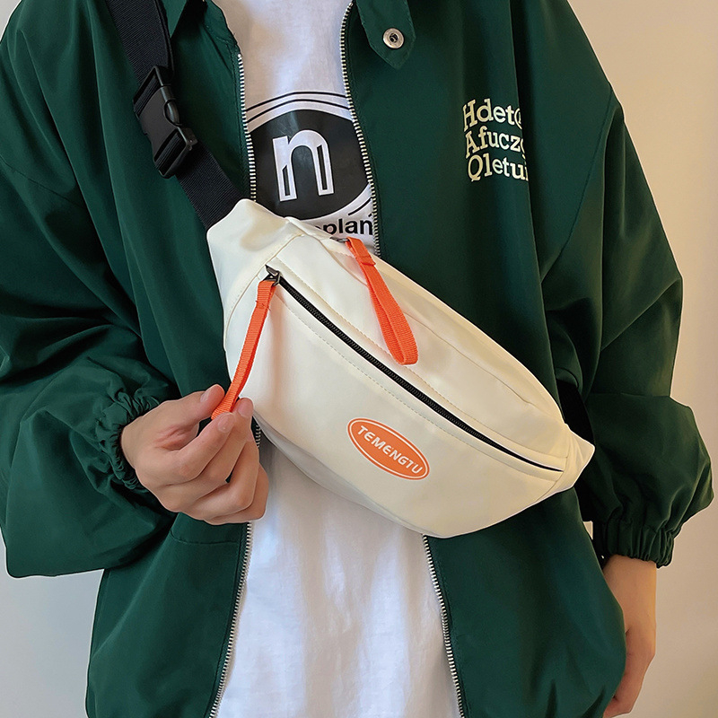 Nylon deréktáska nőknek – 2018 tavaszra kiadás, Mix‑and‑Match stílus, bélés nylon, cipzáras zárás