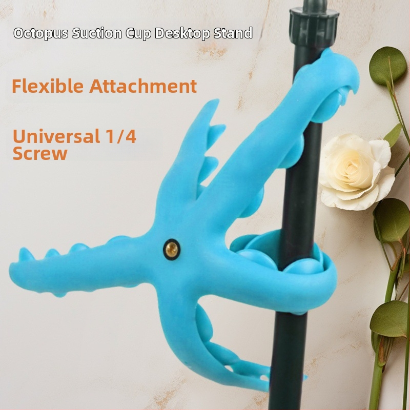 SHUNYI telefónny stojan s vákuovým prísavom vo forme chobotnice, stolný stojan v kreslenom štýle pre živé fotografovanie