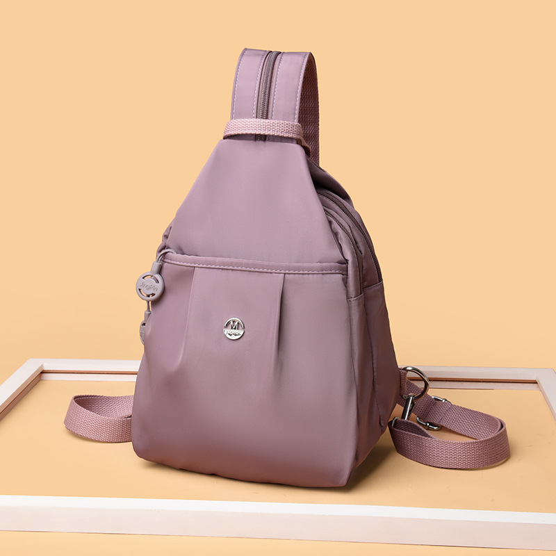 Unisex kapsa na hrudník so dvojitou nositeľnosťou: cez rameno a crossbody, PU materiál, zips, vnútorné rozdelenie, 3D vonkajšia kapsa — Kód DMLwq344