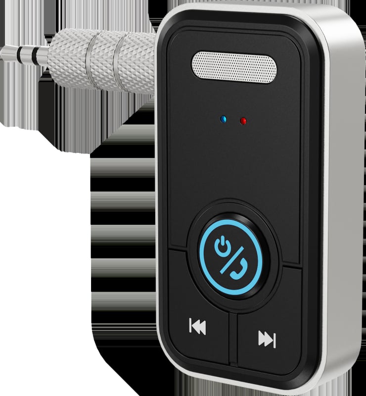 Bluetooth автомобилен hands-free приемник, 3,5 мм AUX, ABS корпус, директно включване