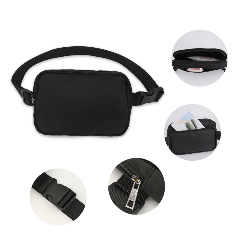 Nylonová crossbody taška pre ženy – zipsové uzávery, polyesterová podšívka, laminované vnútorné vrecko na zips, Zimná 2023 kolekcia
